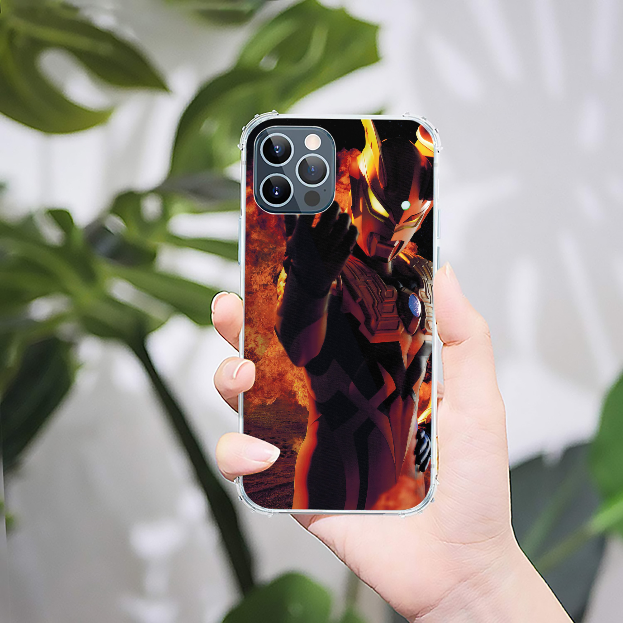 （画像用） ウルトラマン Ultraman 【iPhone 12シリーズ対応】透明スマホケース（クリアソフトケース）